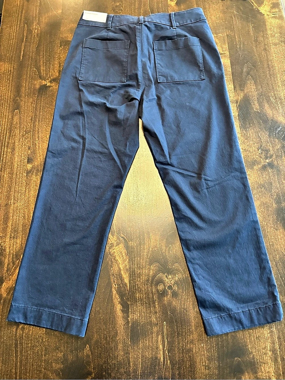 LOFT Monroe Straight-Leg Pants in Blue Size 8 NWT